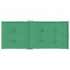 vidaXL Tuinstoelkussens 2 st hoge rug 120x50x3 cm stof groen