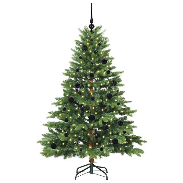 vidaXL Kunstkerstboom met 150 LED met standaard Groen 150 cm PE en PVC