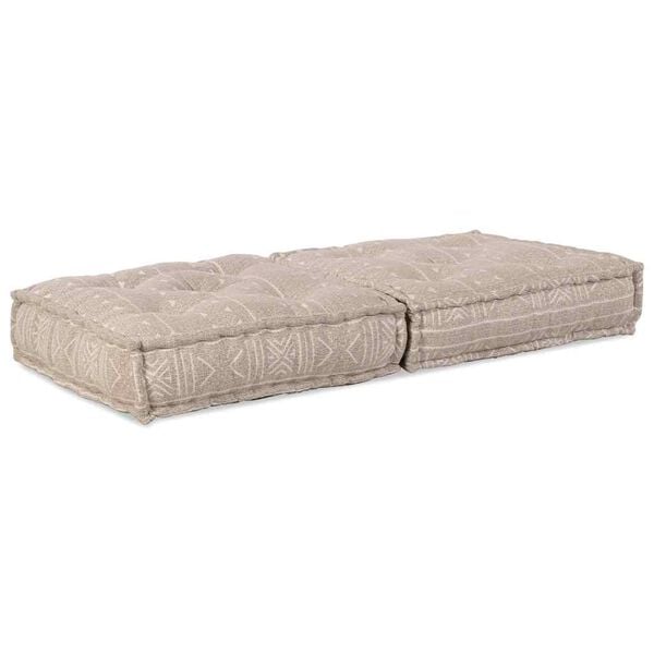 vidaXL Modulair bank Licht Bruin 70 x 70 x 36 cm Stof