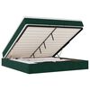 vidaXL Ottoman bed met matras 180x200 cm fluweel donkergroen
