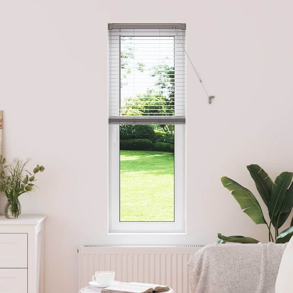 vidaXL Venetiaanse Jaloezie&euml;n Zilver 130 x 40 cm Aluminium