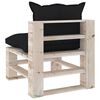 vidaXL 8-delige Loungeset met kussens pallet grenenhout