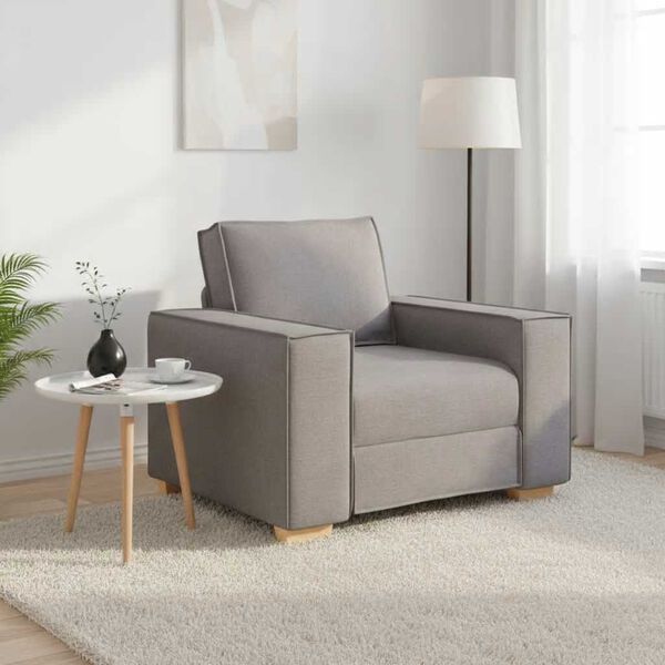 vidaXL Sofa Stoel Taupe 100x78x84 cm Stof
