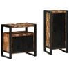 vidaXL Badkamermeubelset 2 st Multikleur en Zwart 40 x 35 x 90 cm
