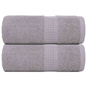 vidaXL Washandjes FROGN 2 st 30x30 cm 360 g/m&sup2; grijs