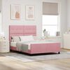 vidaXL Boxspringbed met hoofdeinde Roze 160 x 200 cm Fluweel