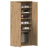 vidaXL Schoenenkast Artisan Eiken 80 x 39 x 178 cm Bewerkt hout