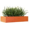vidaXL Plantenbak 110x60x23 cm massief grenenhout wasbruin