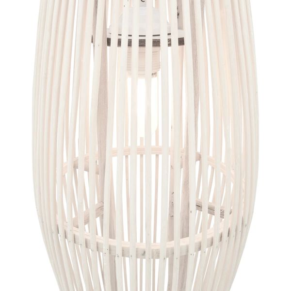 vidaXL Hanglamp ovaal 40 W E27 27x68 cm wilgen wit