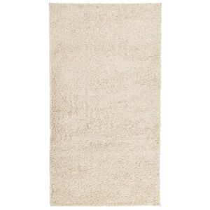 vidaXL Vloerkleed PAMPLONA shaggy hoogpolig modern 60x110 cm goudkleur