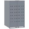 vidaXL Containerberging voor 1 container 69x79x117 cm staal grijs