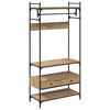 vidaXL Kledingkast met lade artisanaal eikenkleurig 89 x 39 x 184.5 cm