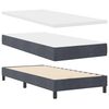 vidaXL Boxspringbed met matras Donkergrijs 90 x 200 cm Fluweel