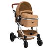 vidaXL Kinderwagen 3-in-1 aluminium taupe