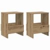 vidaXL Tijdschrift Rek 2 pcs Artisan Eiken 35 x 30 x 45 cm