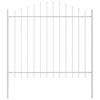 vidaXL Tuinhek WOERDEN 7 st 170 x 165 cm Gepoedercoat staal Wit