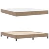 vidaXL Bedframe met matras Cappuccino 180 x 200 cm Stof