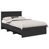 vidaXL Bedframe Zwart 120 x 190 cm Bewerkt hout