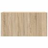 vidaXL Tv-wandmeubel met LED-verlichting 80x35x41 cm sonoma eikenkleur
