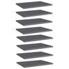 vidaXL Wandschappen 8 st 40x30x1,5 cm bewerkt hout hoogglans grijs