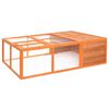 vidaXL Dierenhok voor buiten 150x100x50 cm massief vurenhout