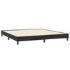 vidaXL Boxspring met matras en LED fluweel zwart 180x220 cm