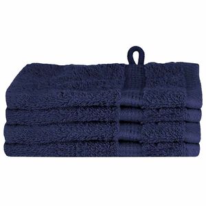 vidaXL Gastendoek SOLUND 4 st Marineblauw 15 x 21 cm 550 gsm