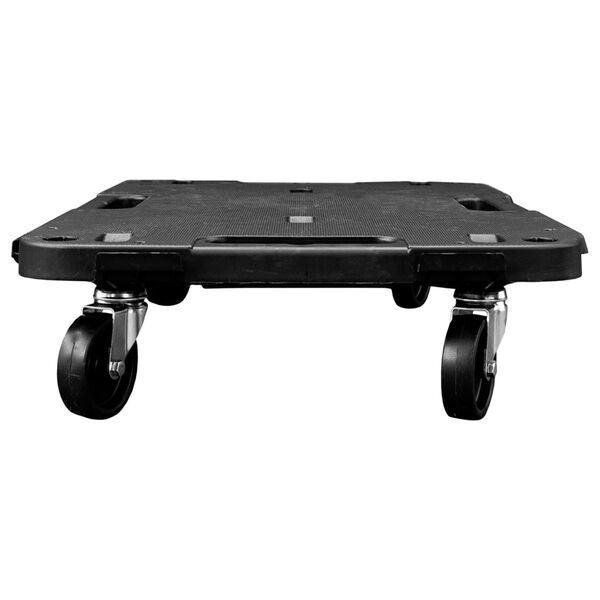 vidaXL Transporttrolley 58x38x12 cm PP zwart