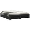 vidaXL Bedframe zonder matras 180x200 cm spaanplaat zwart