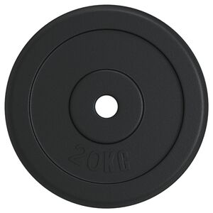 vidaXL Halterschijf 20 kg gietijzer