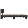 vidaXL Bedframe bewerkt hout metaal zwart 180x200 cm