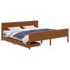 vidaXL Bedframe met 2 lades massief grenenhout honingbruin 200x200 cm