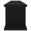 vidaXL Wandschappen 2 st 105x18x20 cm bewerkt hout zwart