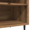 vidaXL Platenkast 84,5x38x48 cm bewerkt hout artisanaal eikenkleur