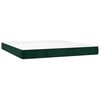 vidaXL Boxspring met matras fluweel donkergroen 160x200 cm