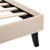 vidaXL Bedframe stof crème 100x200 cm