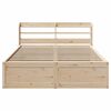 vidaXL Bedframe met hoofdbord massief grenenhout 150x200 cm