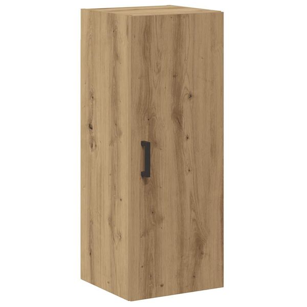 vidaXL Wandkast 34,5x34x90 cm bewerkt hout artisanaal eikenkleur