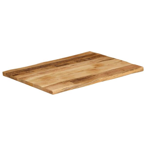 vidaXL Tafelblad met natuurlijke rand 90x60x2,5 cm massief mangohout
