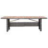 vidaXL Tuintafel 240x90x74 cm poly rattan en massief acaciahout