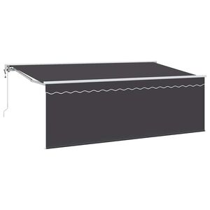 vidaXL Uitschuifbare luifel Antraciet 350 x 200 cm