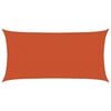 vidaXL Zonneschaduwzeil 2 x 6 m HDPE Rechthoekig Oranje