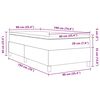 vidaXL Boxspringbed Lichtgrijs en wit. 90 x 190 cm Katoen Stof