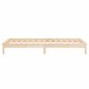 vidaXL Bedframe LED massief hout 90x190 cm