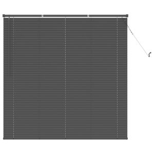 vidaXL Venetiaanse Blind Verstelbaar Zilvergrijs 150 x 150 cm PVC