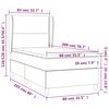 vidaXL Boxspring met matras kunstleer wit 80x200 cm