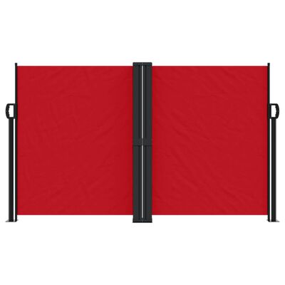 vidaXL Windscherm uittrekbaar 140x1200 cm rood