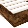 vidaXL Bedframe zonder matras hout gerookt eikenkleurig 90x200 cm