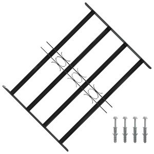 vidaXL Raam Beveiligingsgrill 75.5 x 60 cm Gegalvaniseerd staal