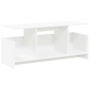 vidaXL TV-standaard 102 x 35 x 45 cm Wit Bewerkt hout